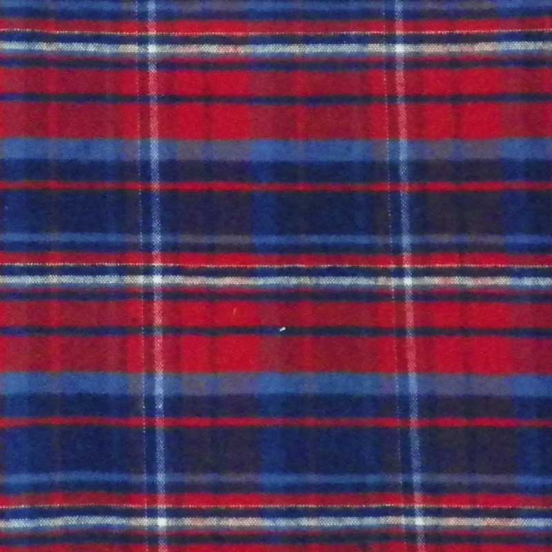 Plaid in Red / Blue / Green / White, Flannel Fabric