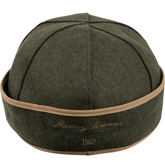 Stormy Kromer Mackinaw Olive wool hat back side