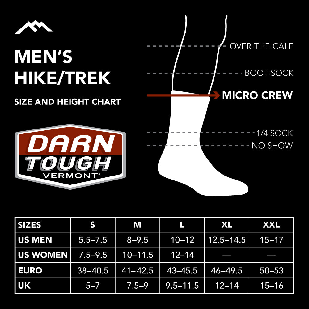 Men's Number 2 Micro Crew Midweight Hiking Sock