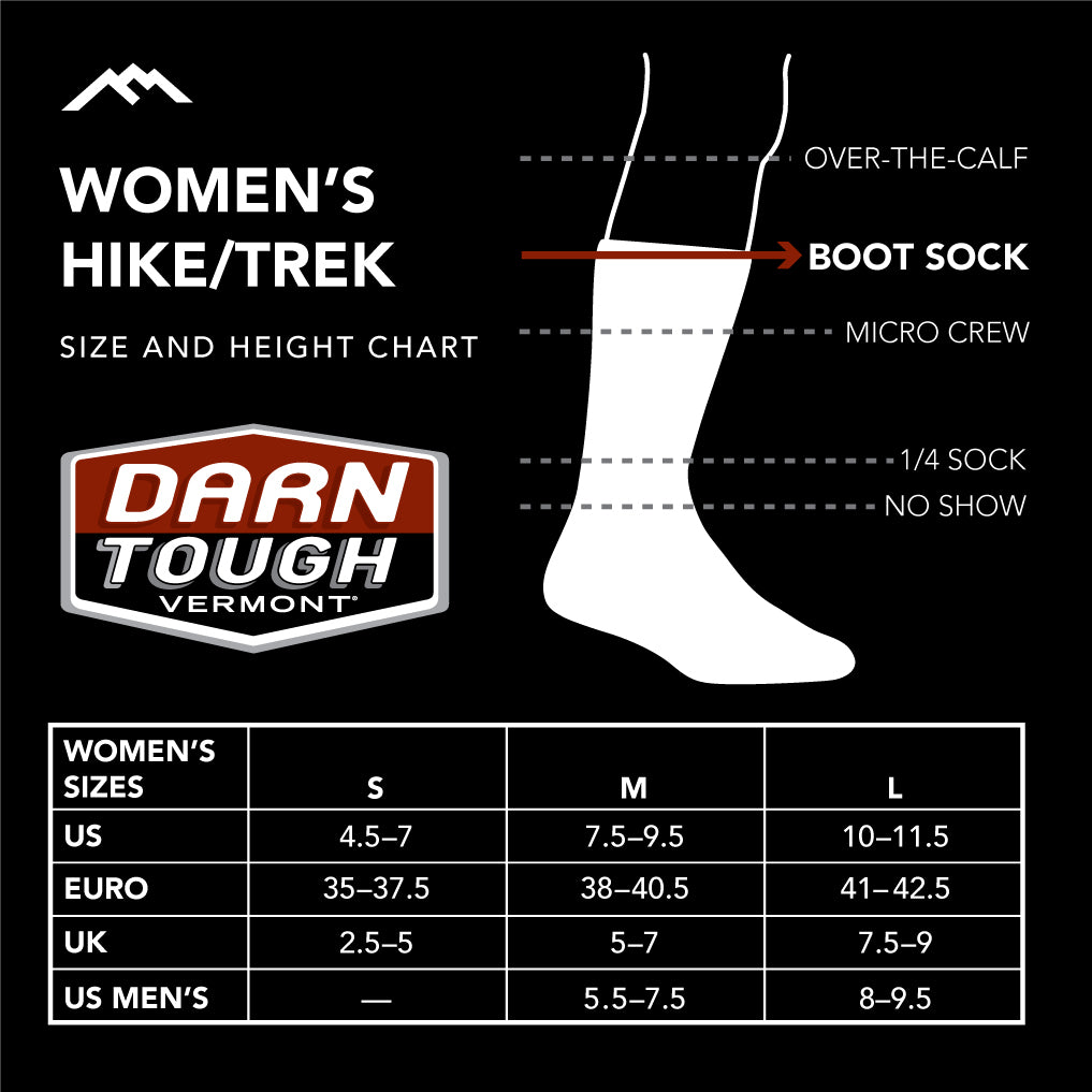 Darn Tough - Women's Hiker Boot Midweight with Full Cushion - Calcetines de  trekking - Slate | S