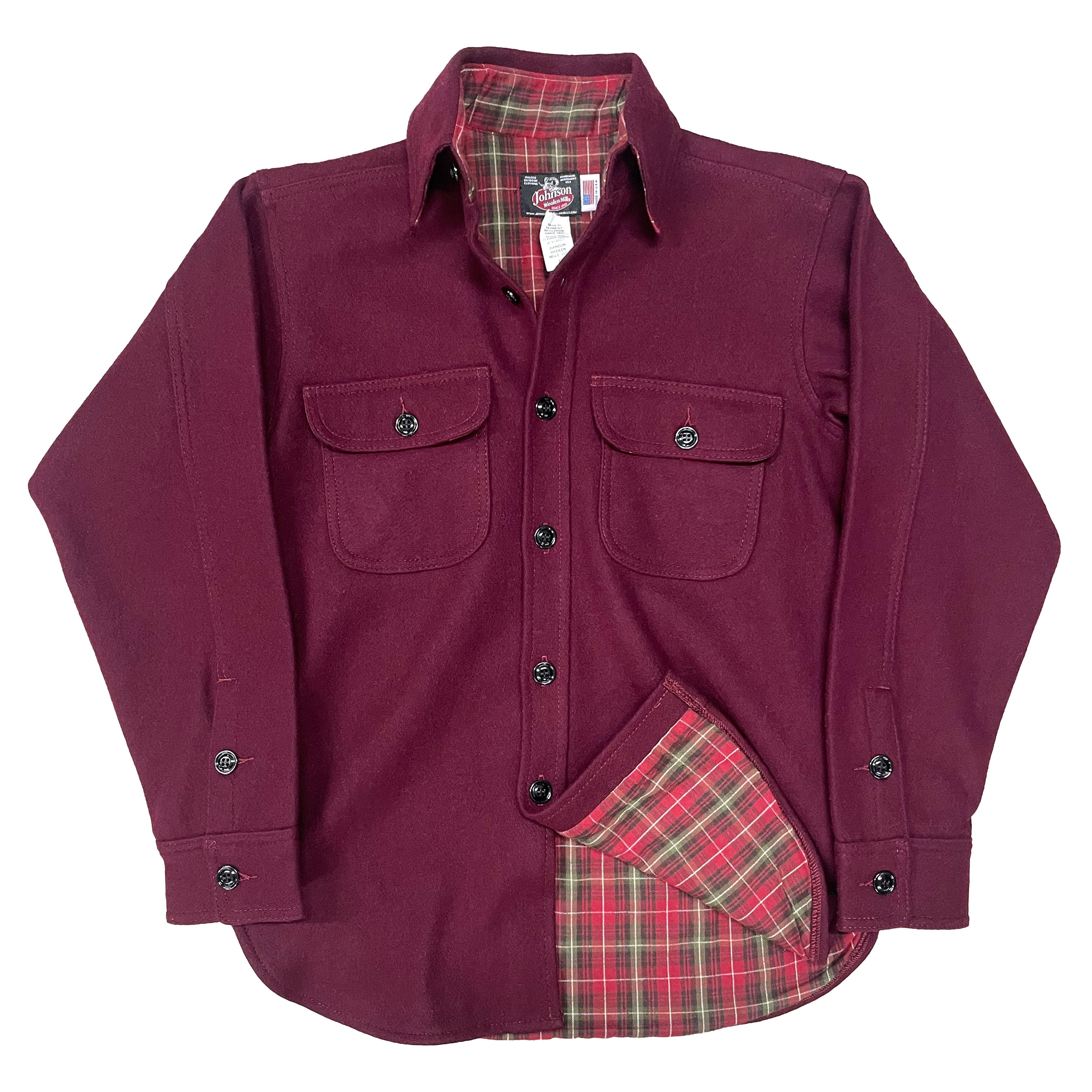 アメリカ製Johnson woolen mils CPO Wool shirt-