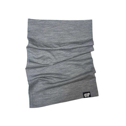 Wuru Merino Neck Gaiter Heather Grey