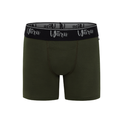 Men's 100% Merino Wool Boxer Brief Hunter Green