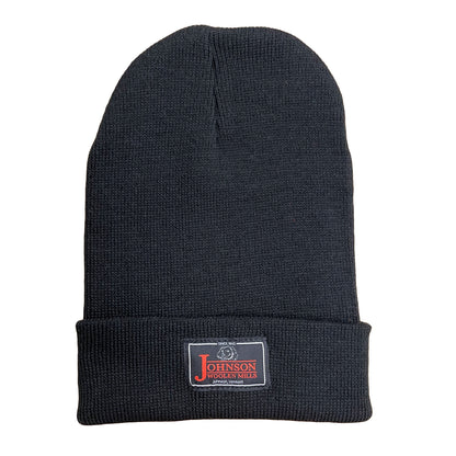 Johnson Woolen Mills Black Nylon Beanie