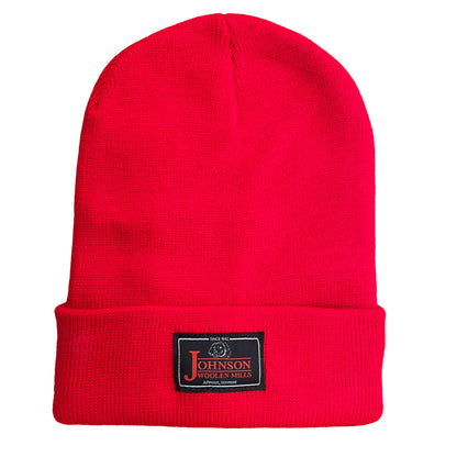 Johnson Woolen Mills Red Nylon Beanie