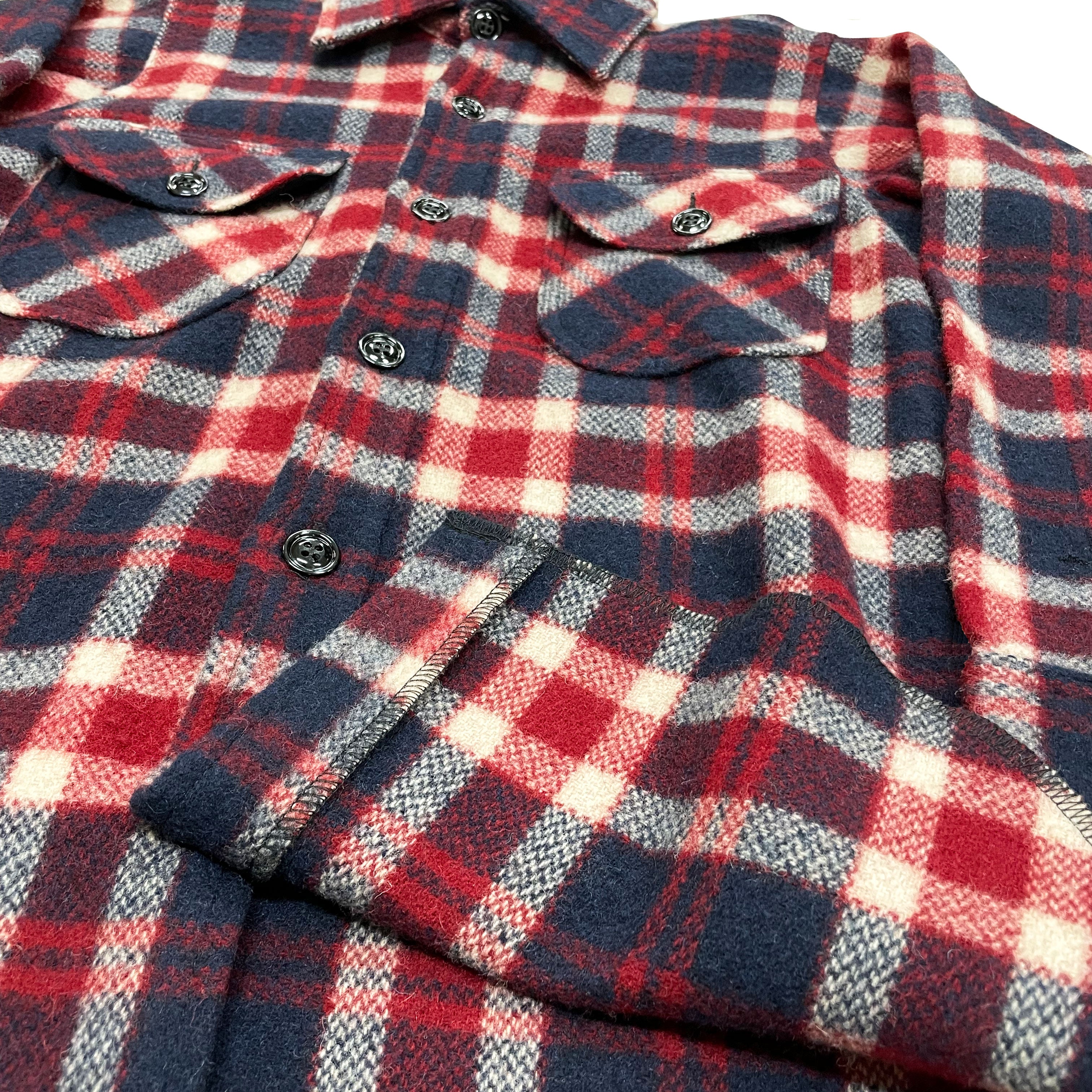 Long Tail Wool Button Down Shirt