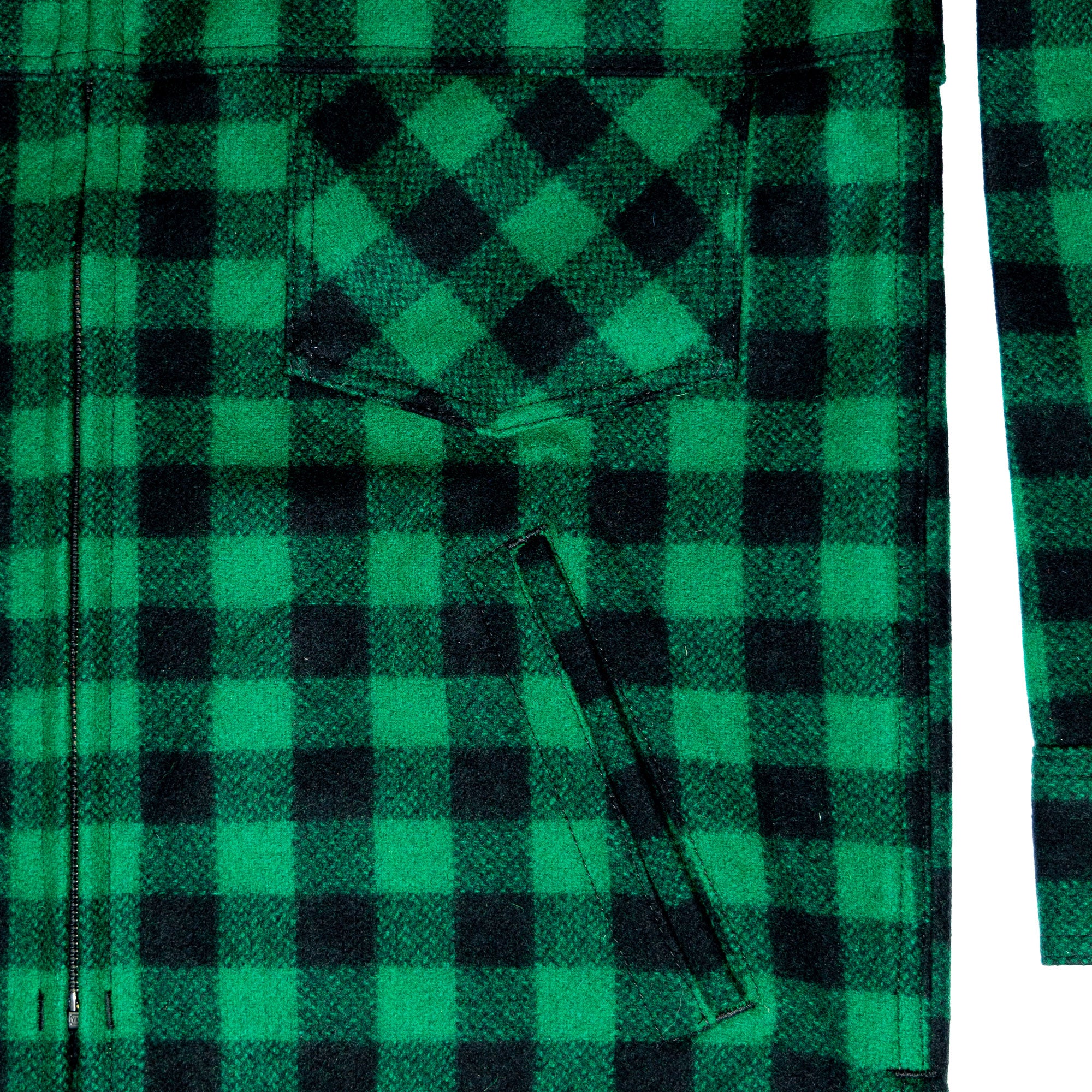 Northwoods x 1842 Jac Shirt - Green & Black Buffalo Check