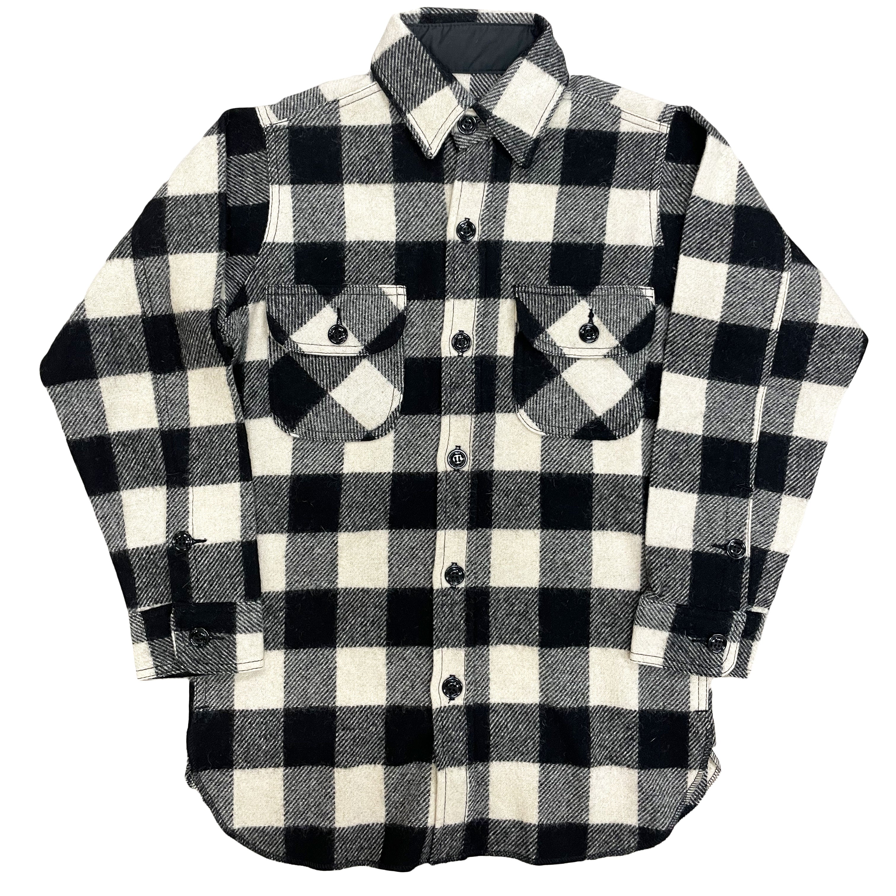 Long Tail Wool Button Down Shirt