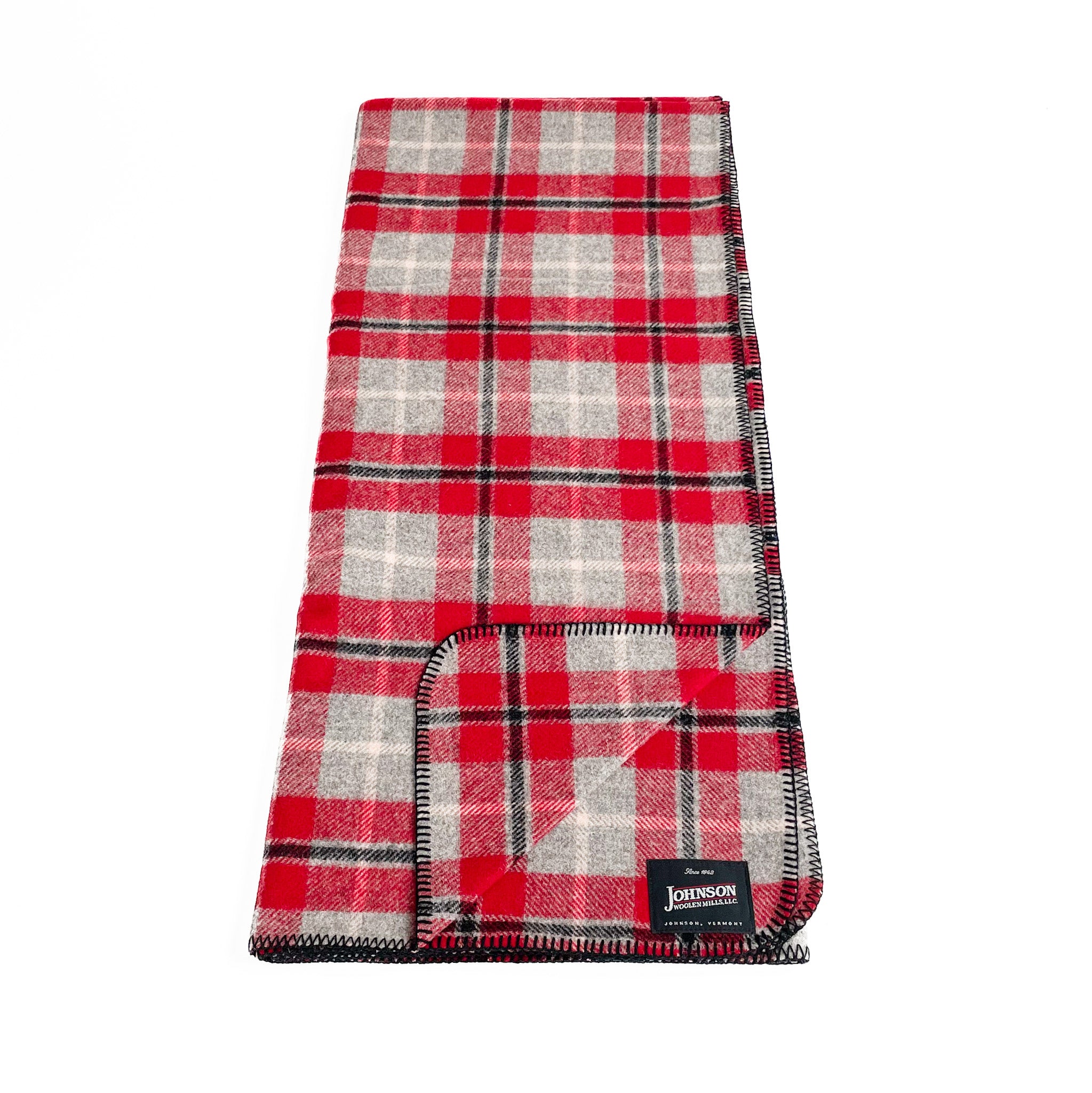 Gray plaid throw blanket hot sale