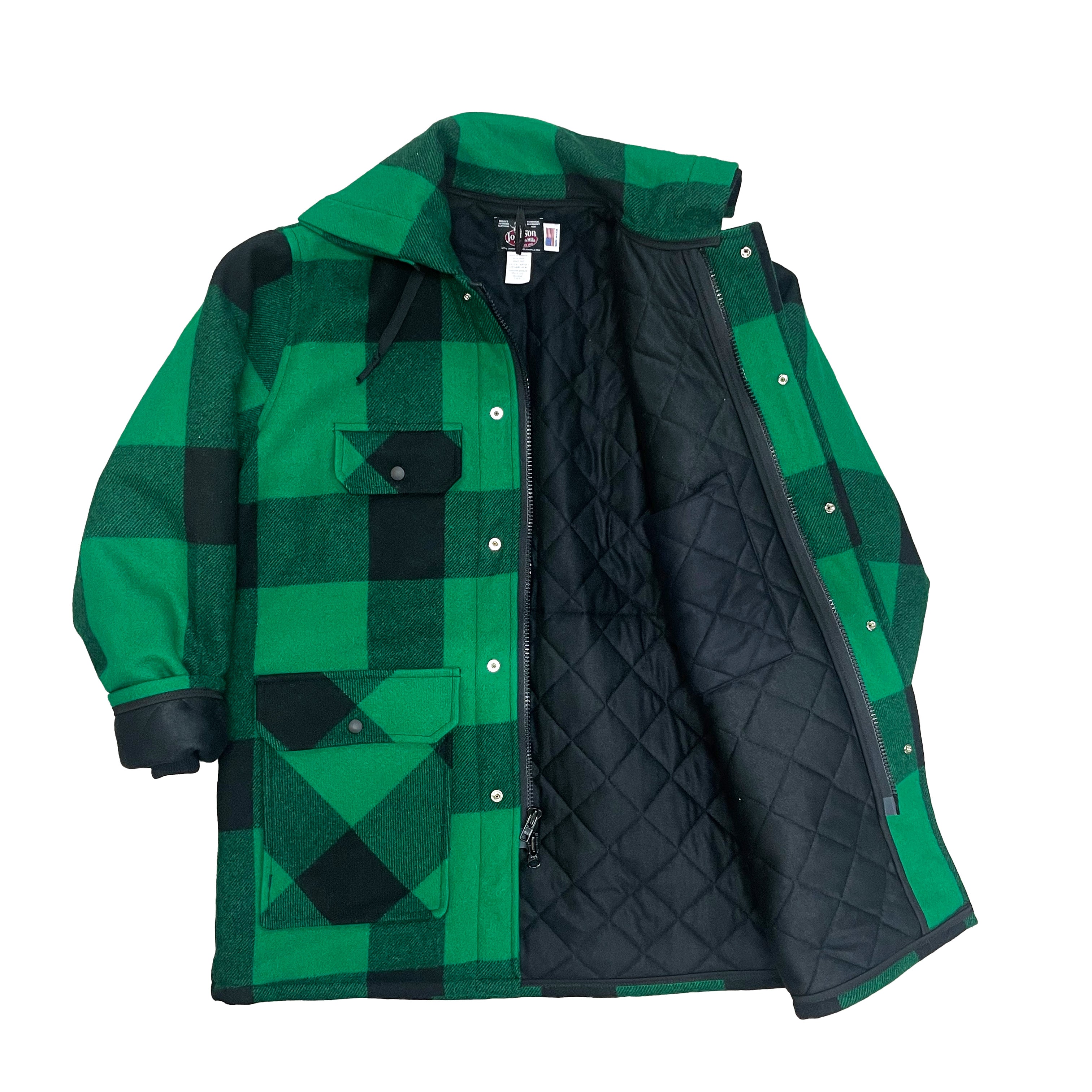 Plaid wool outlet hunting jacket