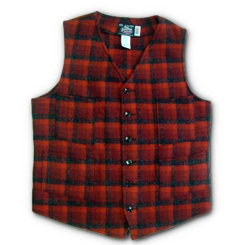 Button Front Wool Vest – Johnson Woolen Mills