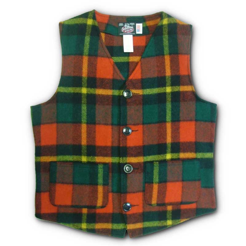 Traditional Four Button Vest – Johnson Woolen Mills